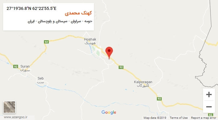 روستای کهنک محمدی بر روی نقشه