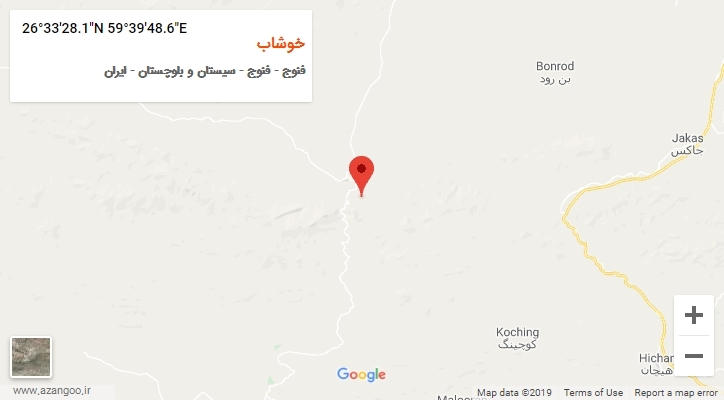 روستای خوشاب بر روی نقشه