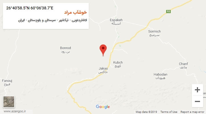 روستای خوشآب مراد بر روی نقشه