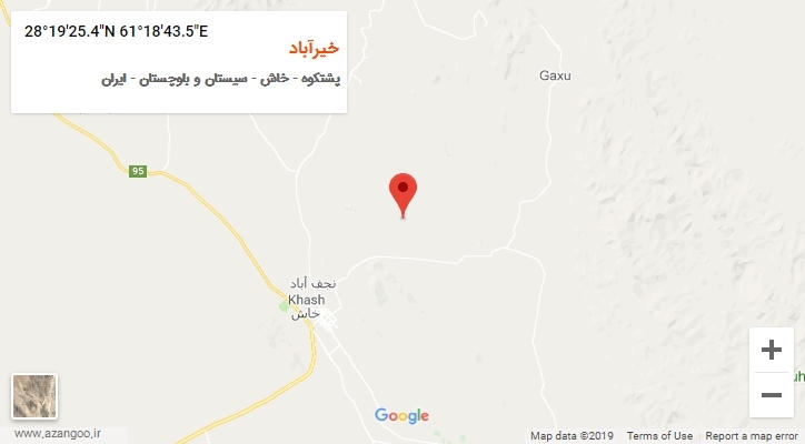 روستای خیرآباد بر روی نقشه