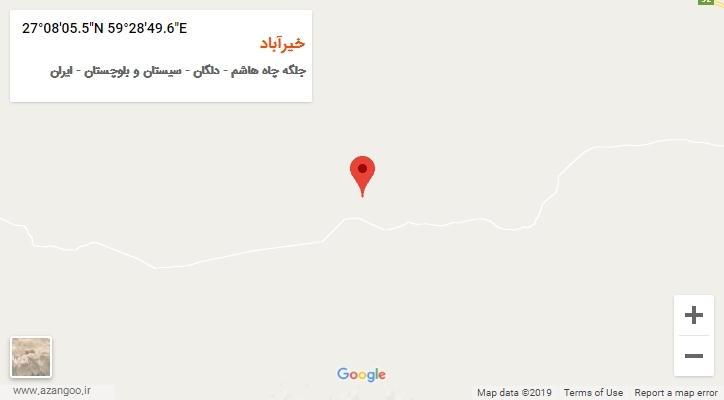 روستای خیرآباد بر روی نقشه