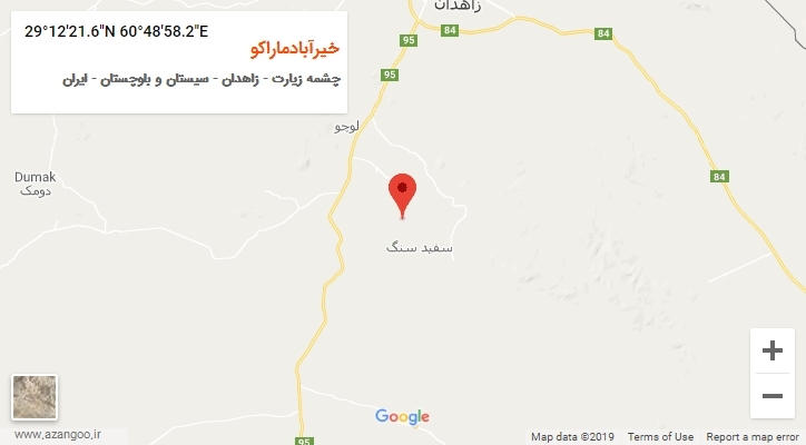 روستای خیرآبادماراکو بر روی نقشه