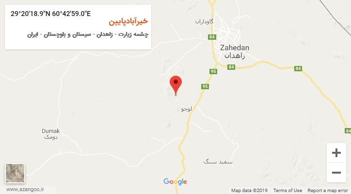 روستای خیرآبادپایین بر روی نقشه