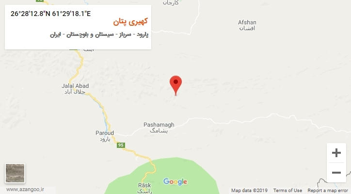 روستای کهیری پتان بر روی نقشه