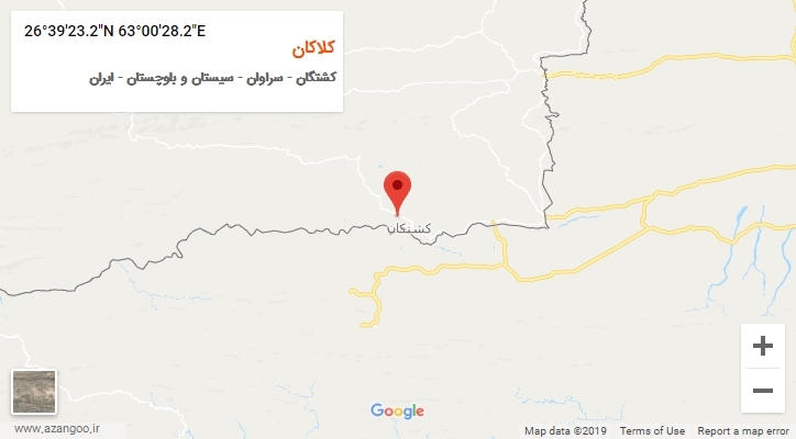 روستای کلاکان بر روی نقشه