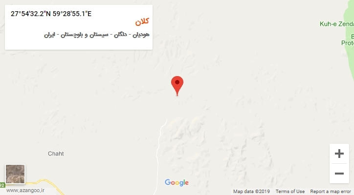 روستای کلان بر روی نقشه