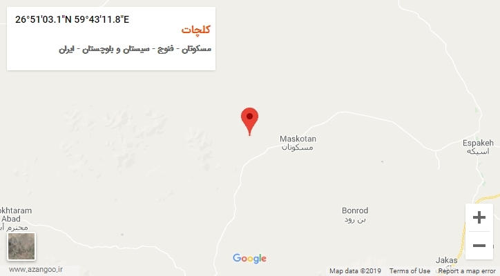 روستای کلچات بر روی نقشه