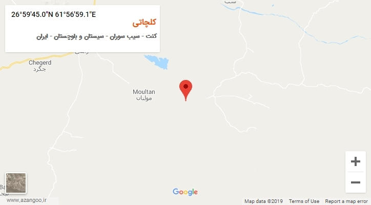 روستای کلچاتی بر روی نقشه