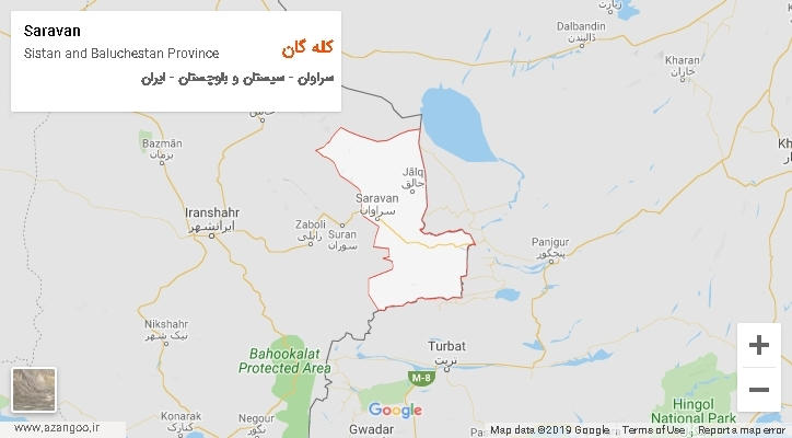 دهستان کله گان بر روی نقشه