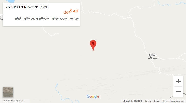 روستای کله گیری بر روی نقشه