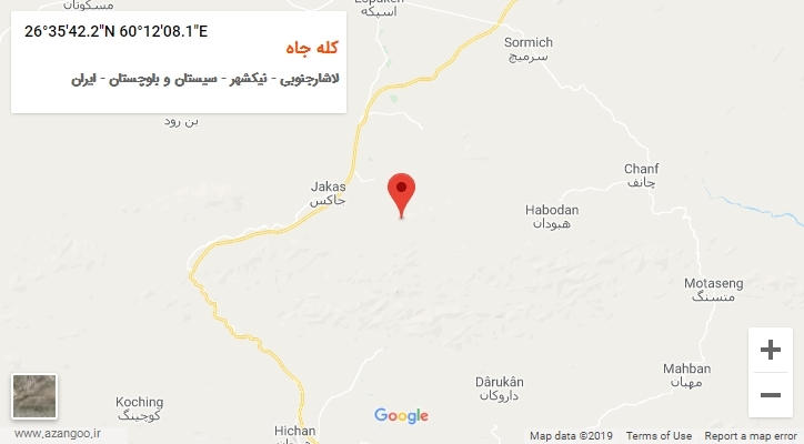 روستای کله جاه بر روی نقشه