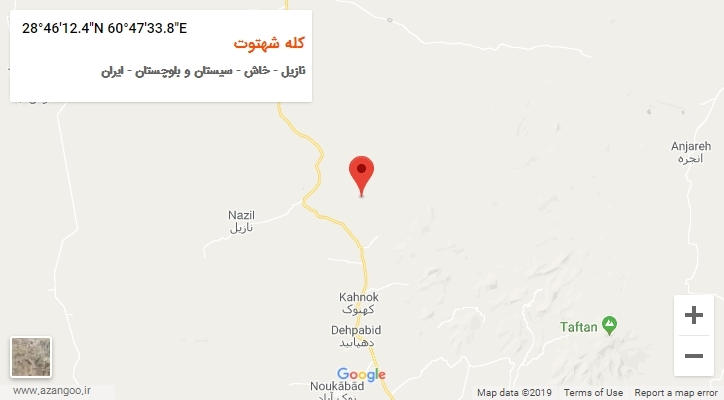 روستای کله شهتوت بر روی نقشه