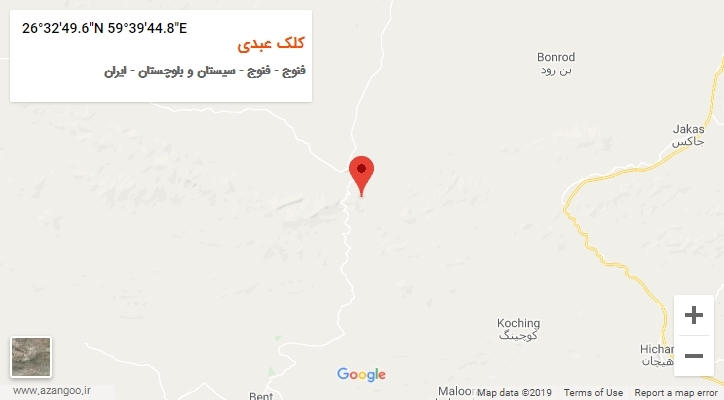 روستای کلک عبدی بر روی نقشه