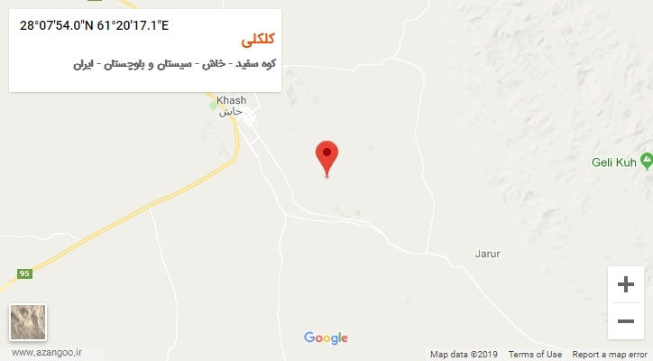 روستای کلکلی بر روی نقشه