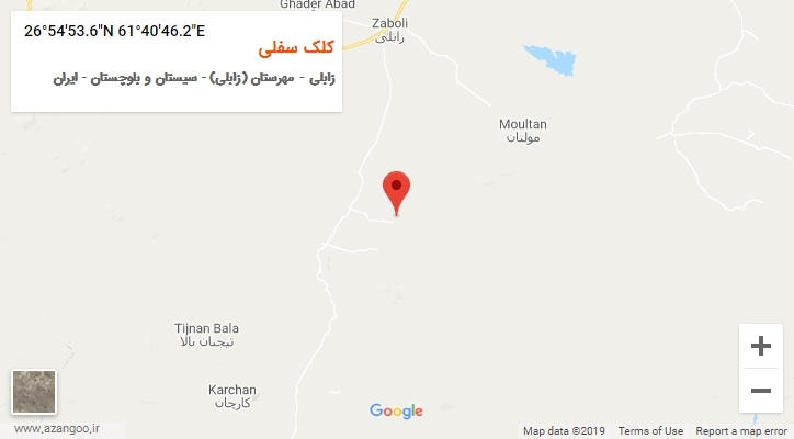 روستای کلک سفلی بر روی نقشه