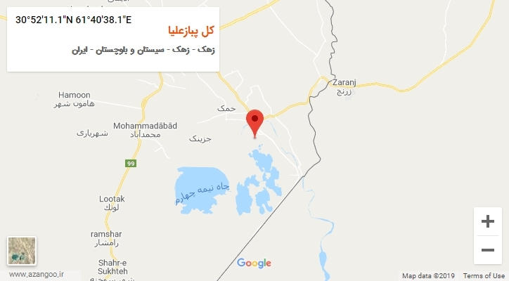 روستای کل پبازعلیا بر روی نقشه
