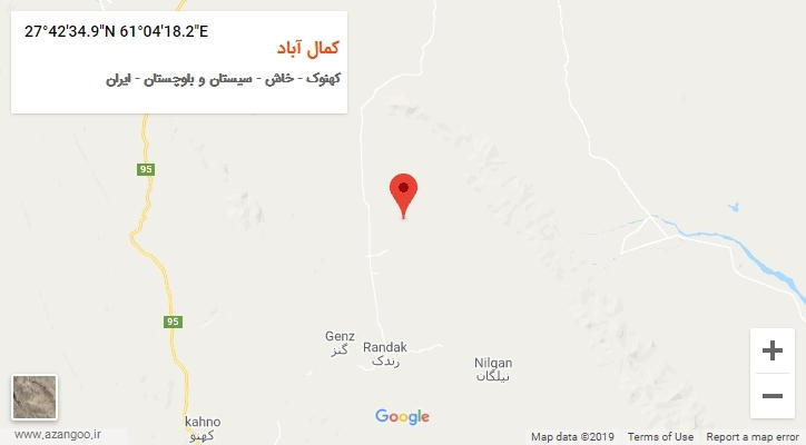 روستای کمال آباد بر روی نقشه