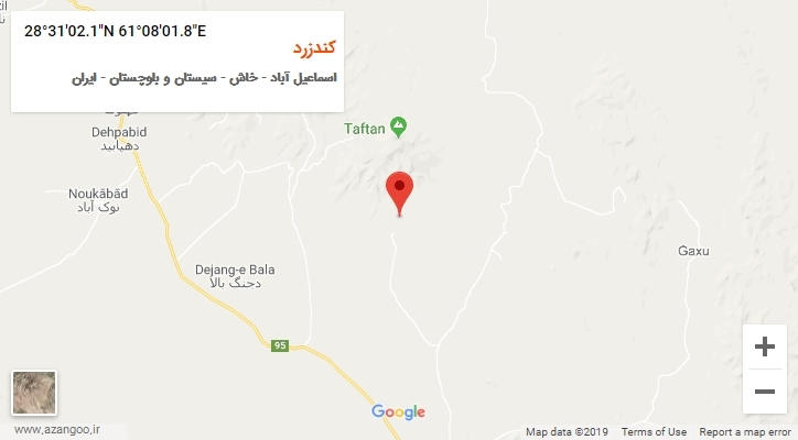 روستای کندزرد بر روی نقشه