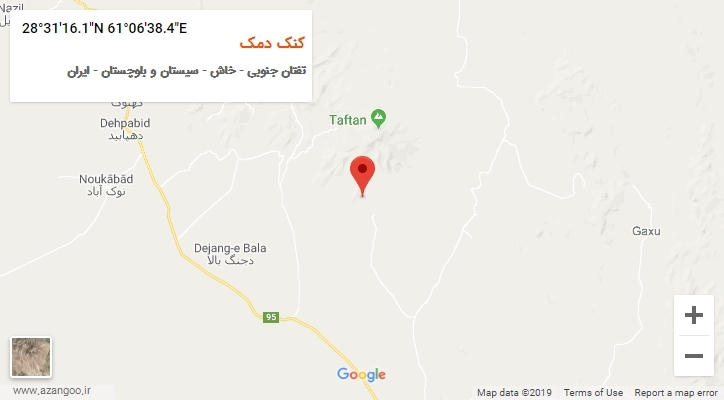 روستای کنک دمک بر روی نقشه