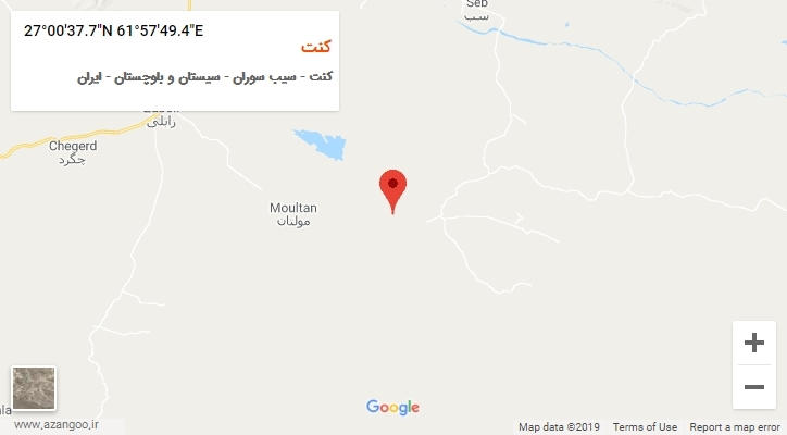 روستای کنت بر روی نقشه