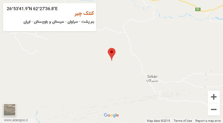 روستای کنتک چیر بر روی نقشه