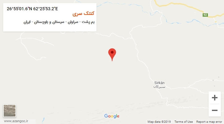 روستای کنتک سری بر روی نقشه
