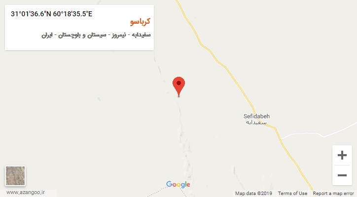 روستای کرباسو بر روی نقشه