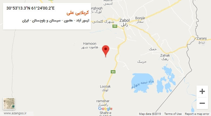 روستای کربلایی علی بر روی نقشه