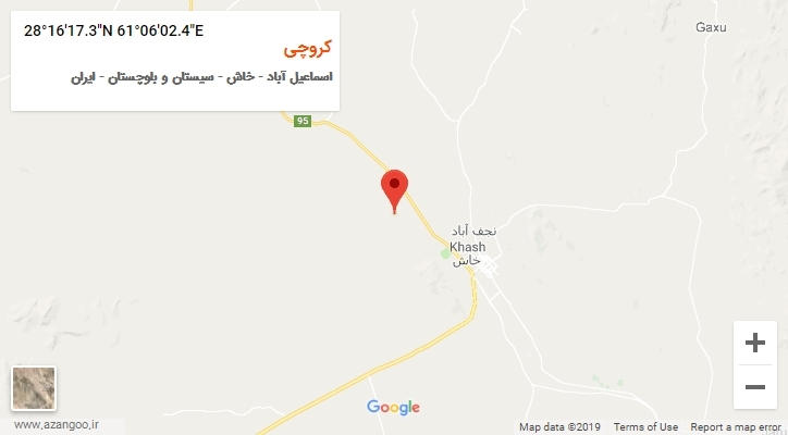 روستای کروچی بر روی نقشه