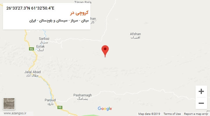 روستای کروچی در بر روی نقشه