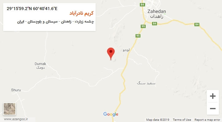 روستای کریم نادرآباد بر روی نقشه