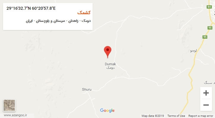 روستای کشمک بر روی نقشه