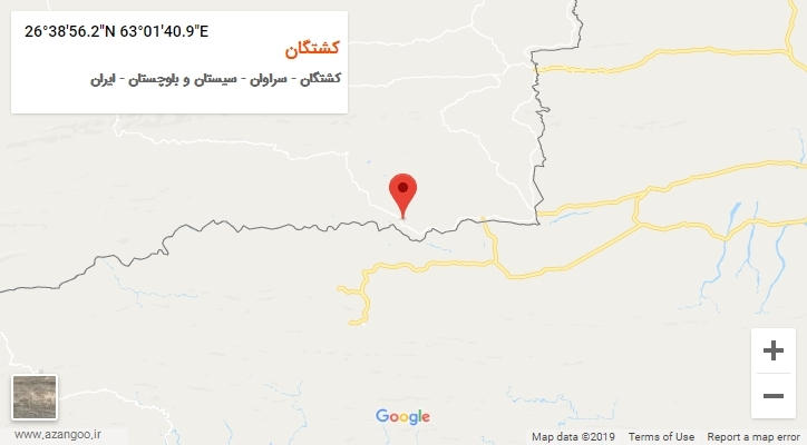 روستای کشتگان بر روی نقشه