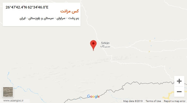 روستای کس مزانت بر روی نقشه