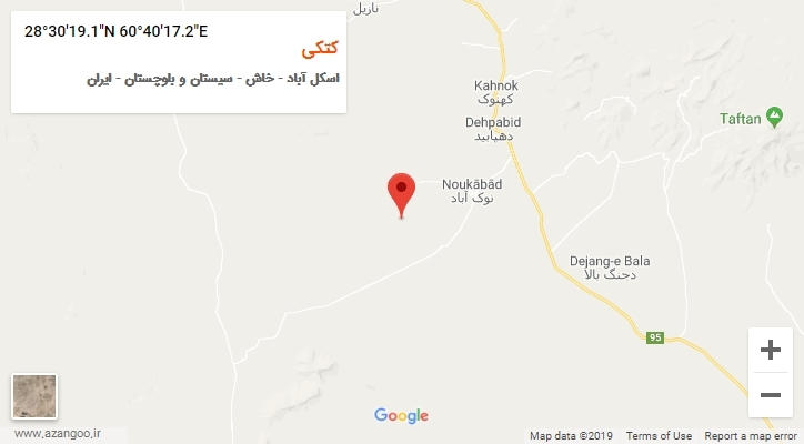 روستای کتکی بر روی نقشه