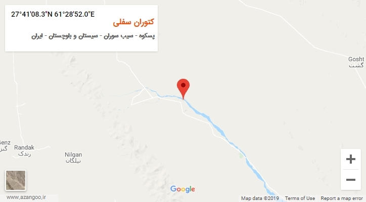 روستای کتوران سفلی بر روی نقشه