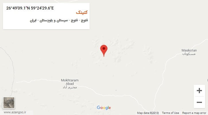 روستای کتینک بر روی نقشه