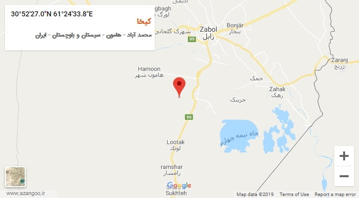 روستای کیخا بر روی نقشه