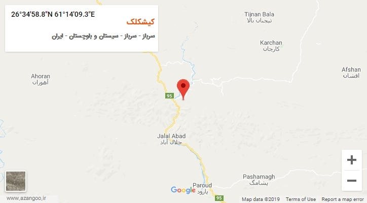 روستای کیشکلک بر روی نقشه