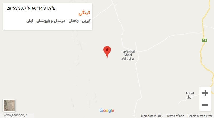 روستای کیتگی بر روی نقشه