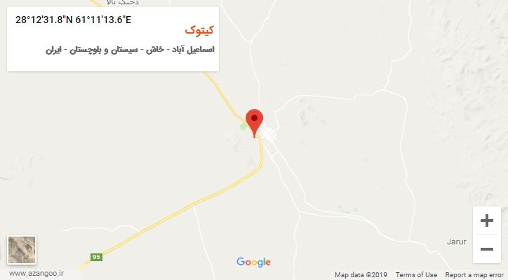 روستای کیتوک بر روی نقشه