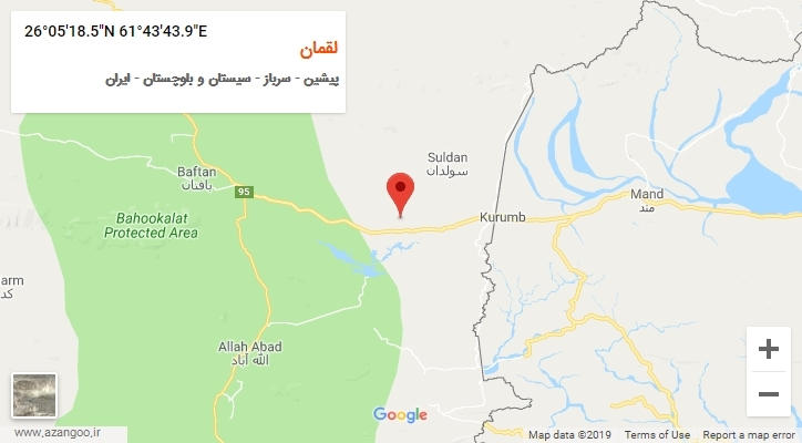 روستای لقمان بر روی نقشه