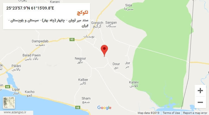 روستای لکوکچ بر روی نقشه