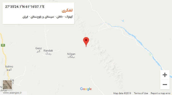 روستای لشکری بر روی نقشه