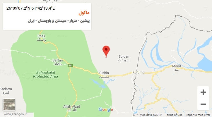 روستای ماکول بر روی نقشه
