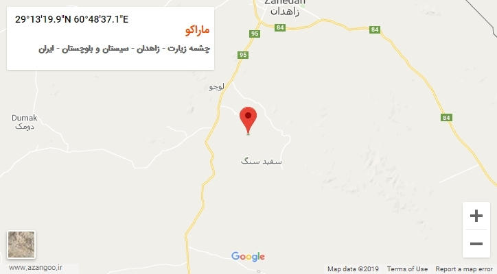 روستای ماراکو بر روی نقشه