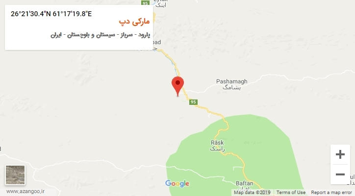 روستای مارکی دپ بر روی نقشه