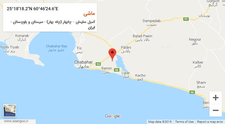 روستای ماشی بر روی نقشه