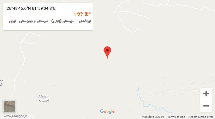 روستای مچ چوب بر روی نقشه