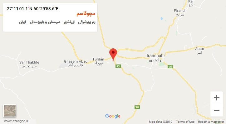 روستای مچوقاسم بر روی نقشه